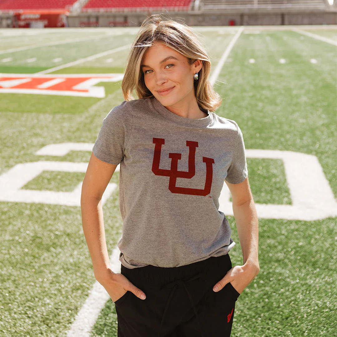 Utah Boyfriend Tee, Grey - Image 3