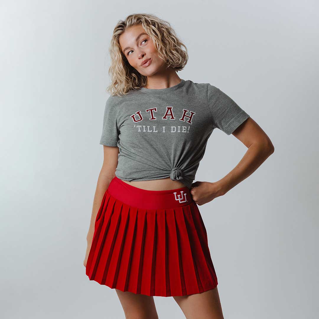 Utah Boyfriend Tee, Grey Till I Die - Image 7