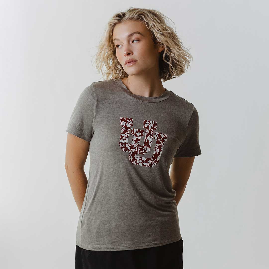 Utah Boyfriend Tee, Grey U of U - Image 2