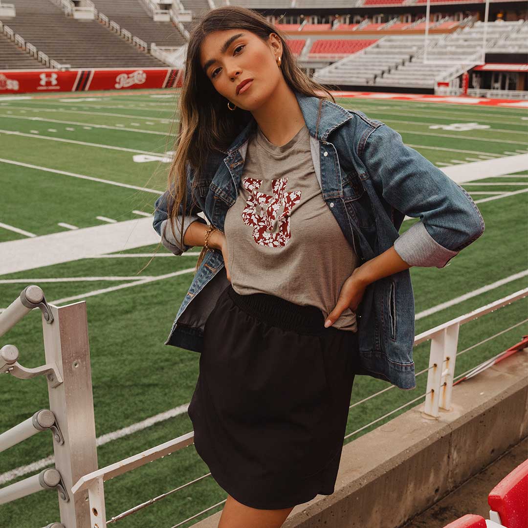 Utah Boyfriend Tee, Grey U of U - Image 7
