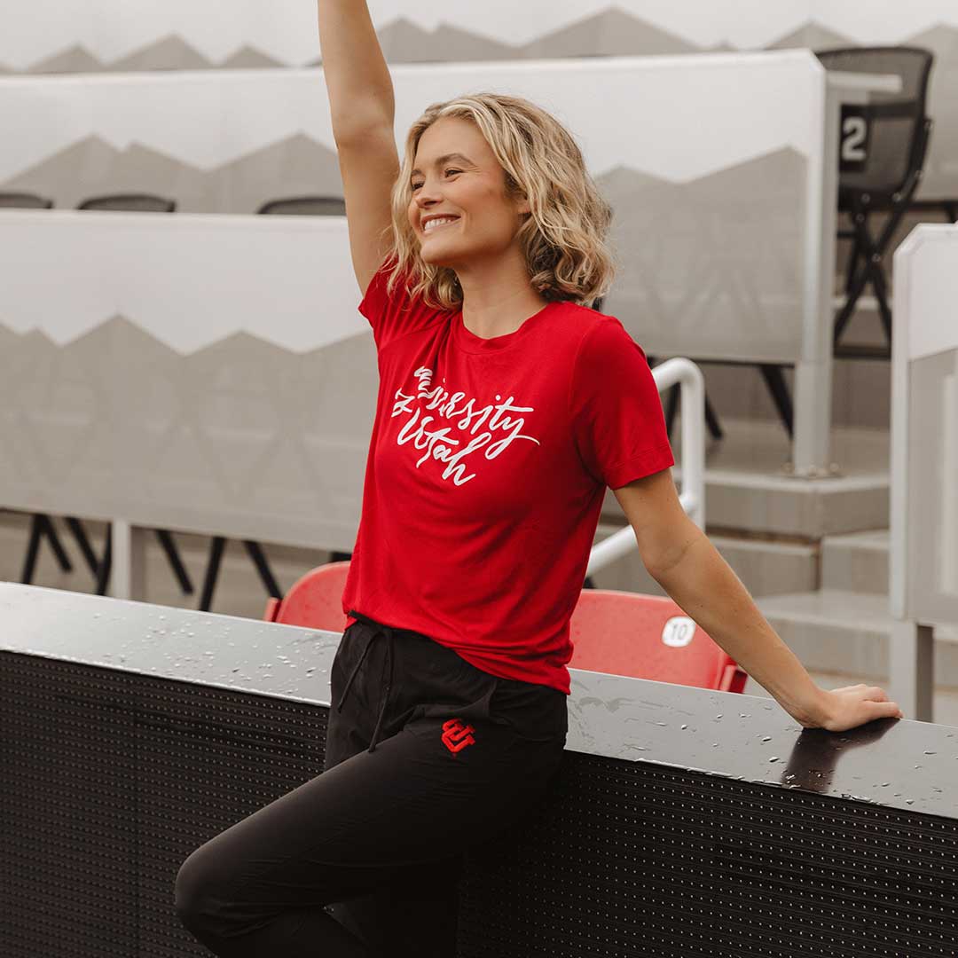 Utah Boyfriend Tee, Red University - Image 10