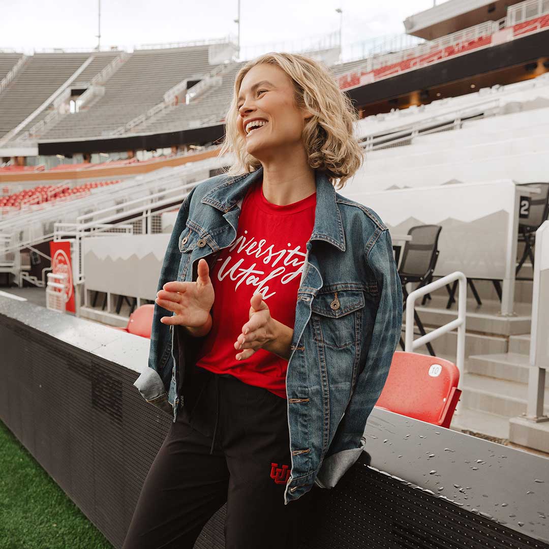 Utah Boyfriend Tee, Red University - Image 3