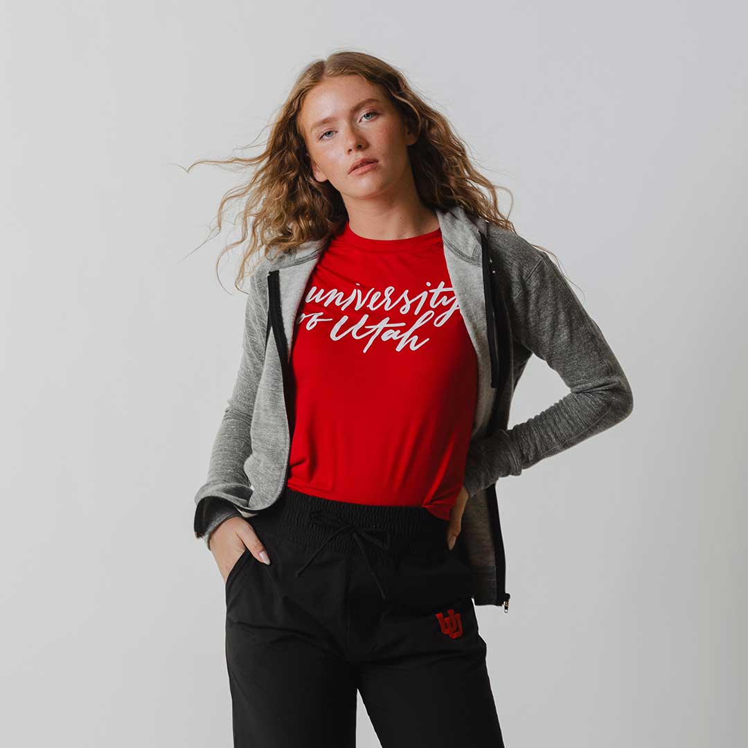 Utah Boyfriend Tee, Red University - Image 7