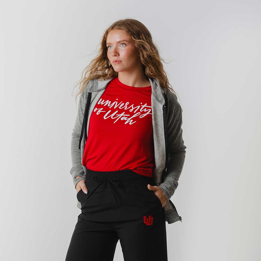 Utah Boyfriend Tee, Red University - Image 8