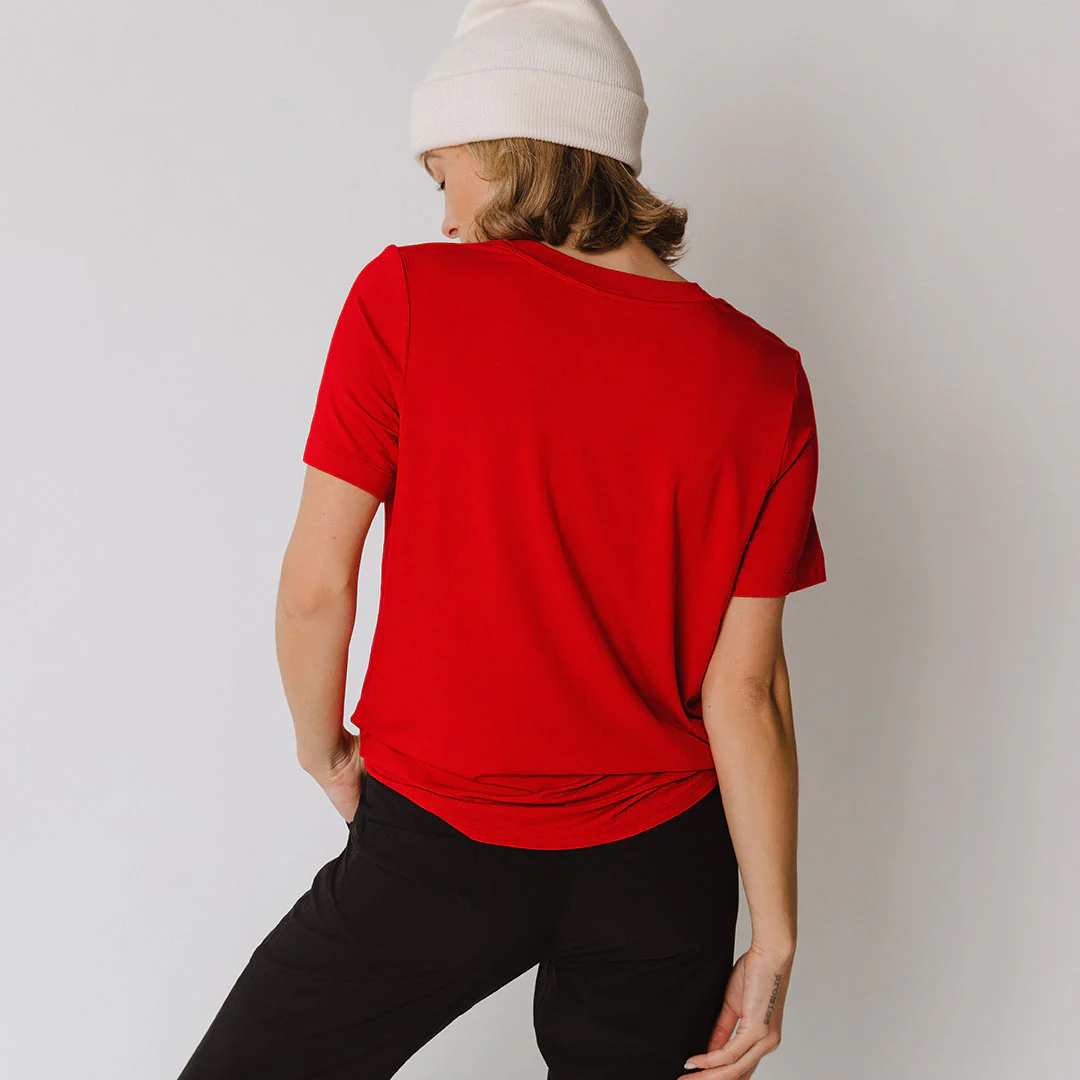 Utah Boyfriend Tee, Red Utes - Image 2
