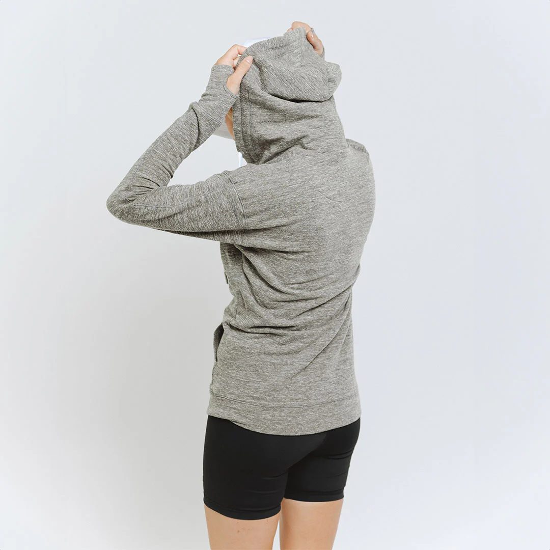 Utah Campus Zip-Up, Heather Grey - Image 6