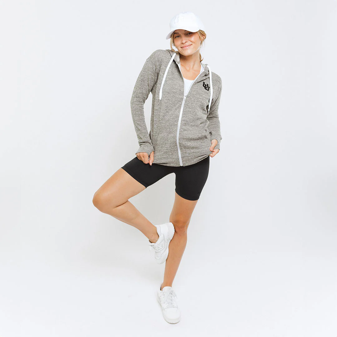 Utah Campus Zip-Up, Heather Grey - Image 7
