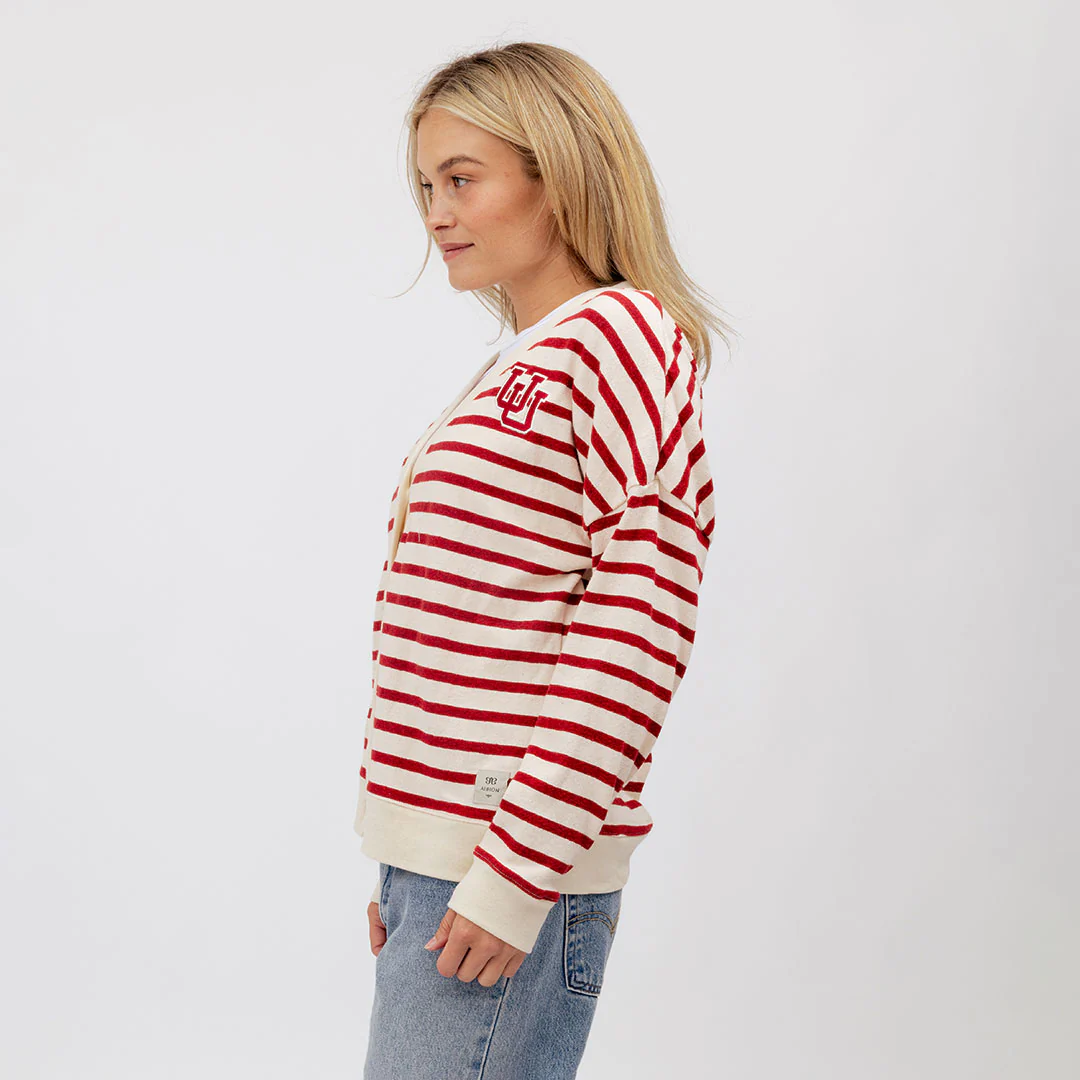 Utah Cardigan, Red Stripe - Image 4