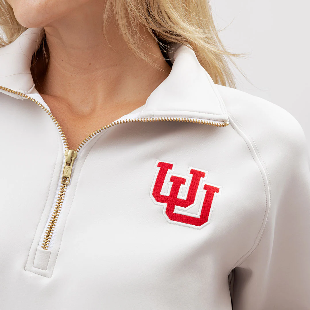 Utah Cinched 1/4 Zip, Tan - Image 2