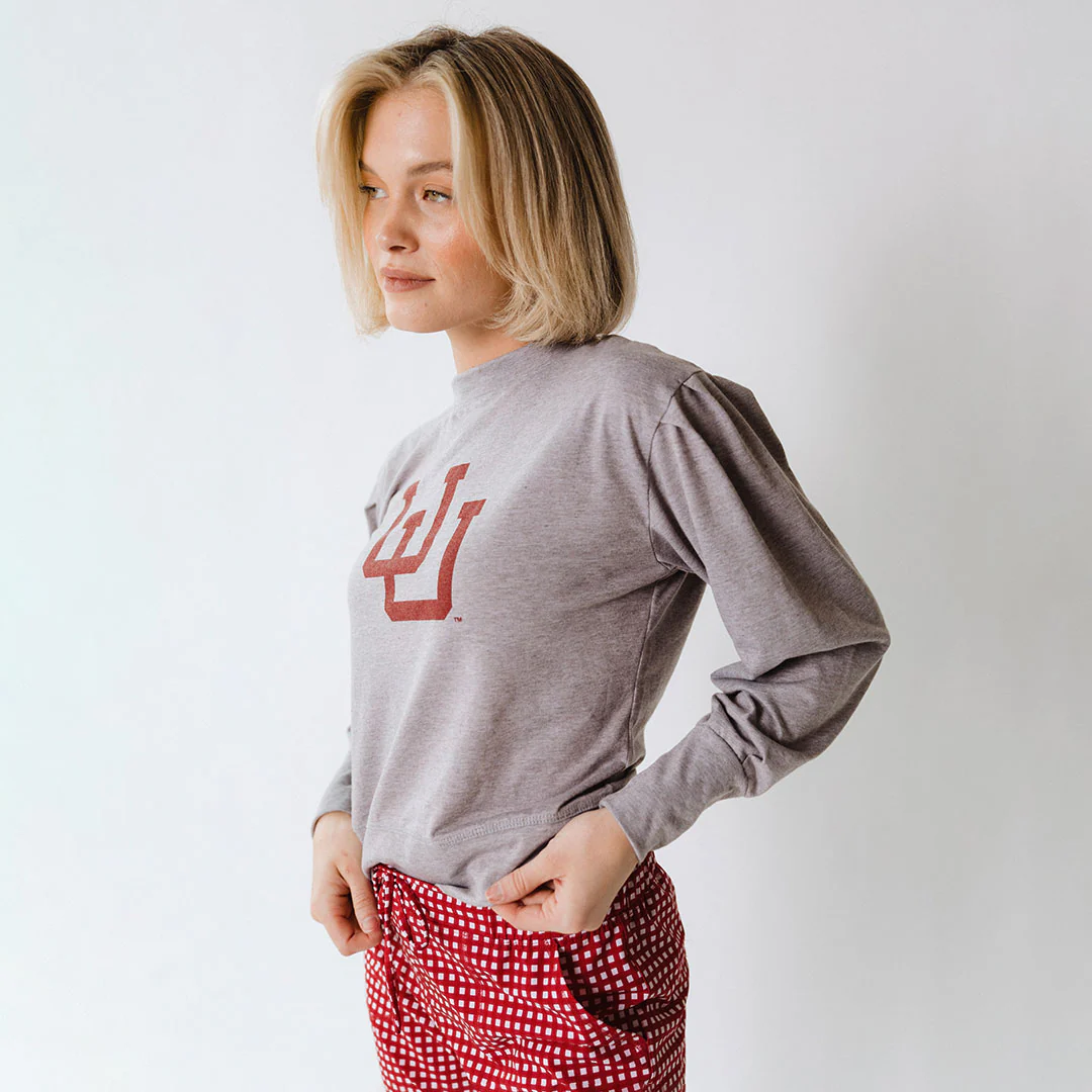 Utah Coco Long Sleeve, Heather Grey - Image 2