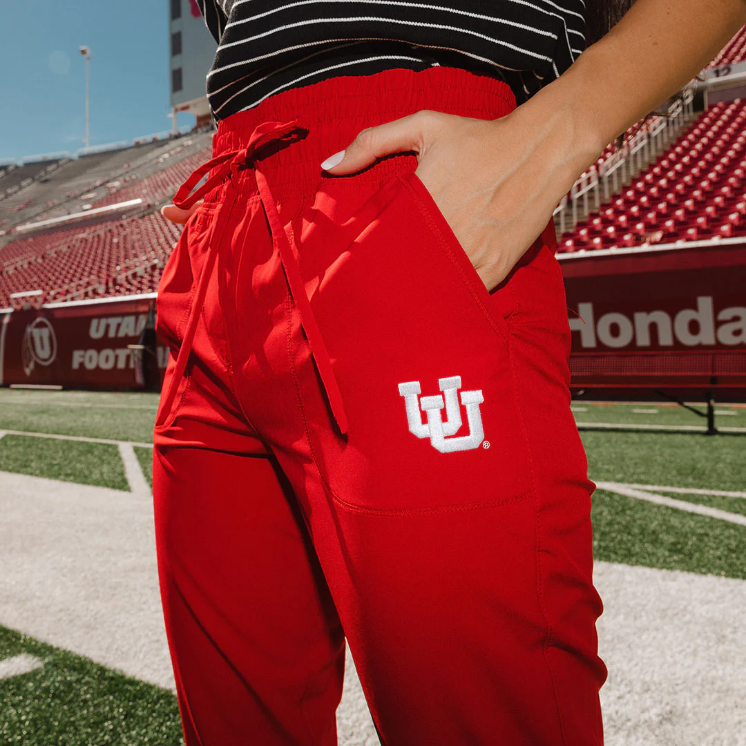 Utah Destination Joggers, Crimson - Image 4