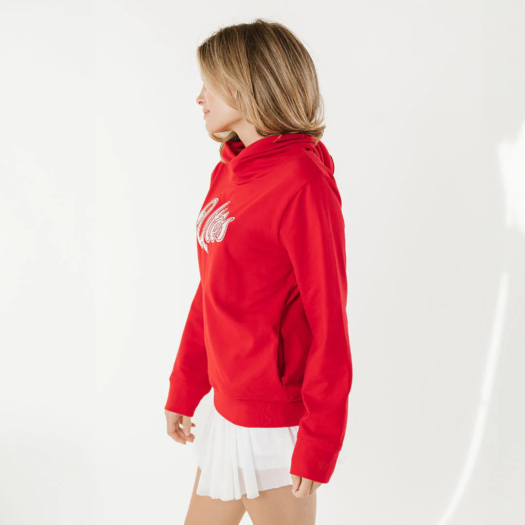 Utah Embroidered City Pullover, Crimson - Image 4