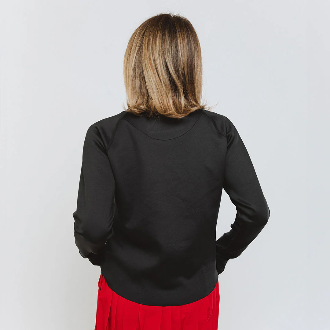Utah Embroidered Neo Crew, Let's Go U Black - Image 6