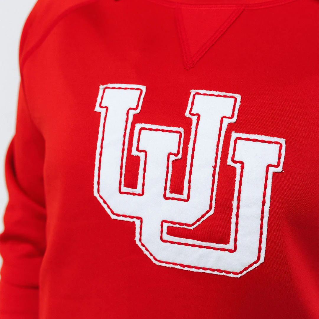 Utah Embroidered Neo Crew, Let's Go U Crimson - Image 8