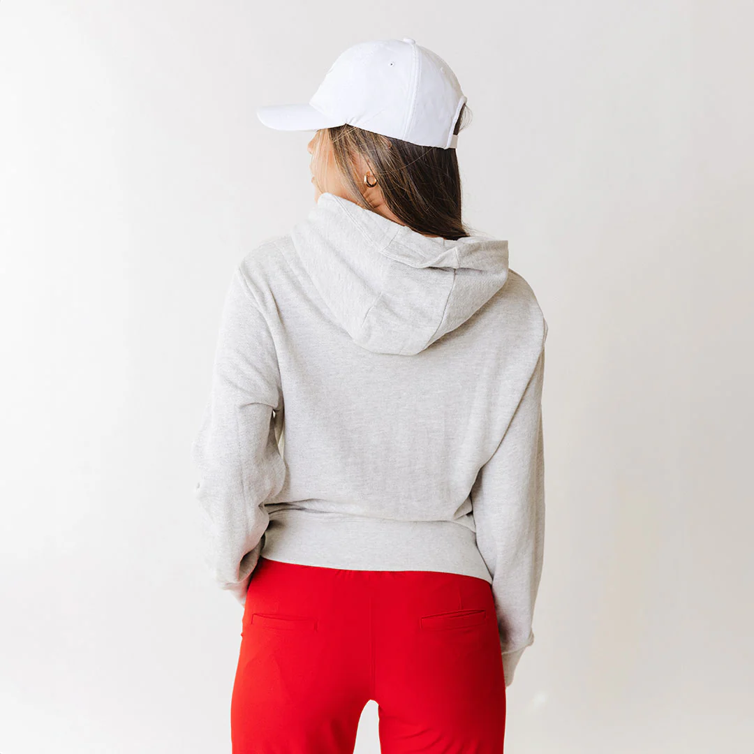Utah Embroidered Tailgate Hoodie, Heather Grey UU - Image 4