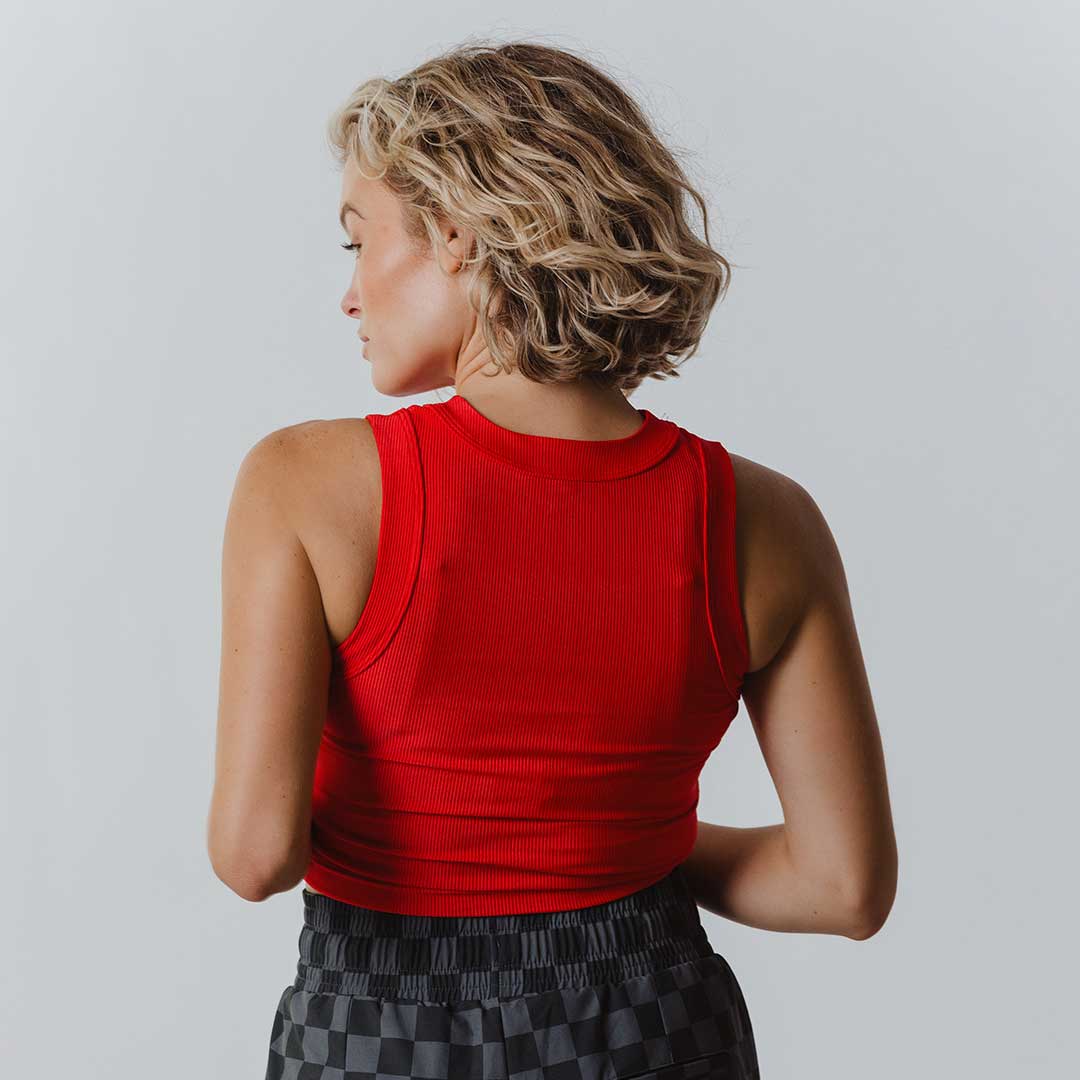 Utah High Neck Tank, Red U of U - Image 6