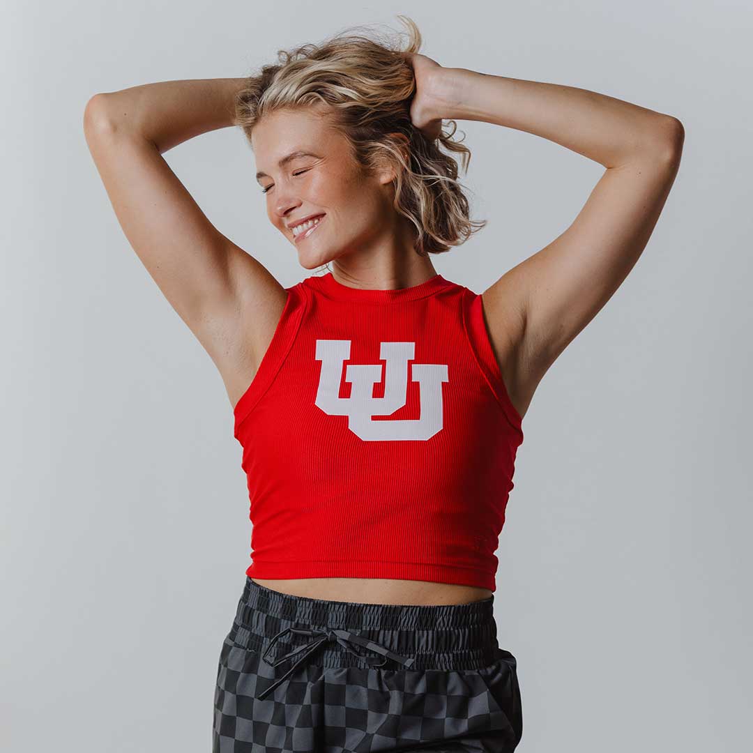 Utah High Neck Tank, Red U of U - Image 7