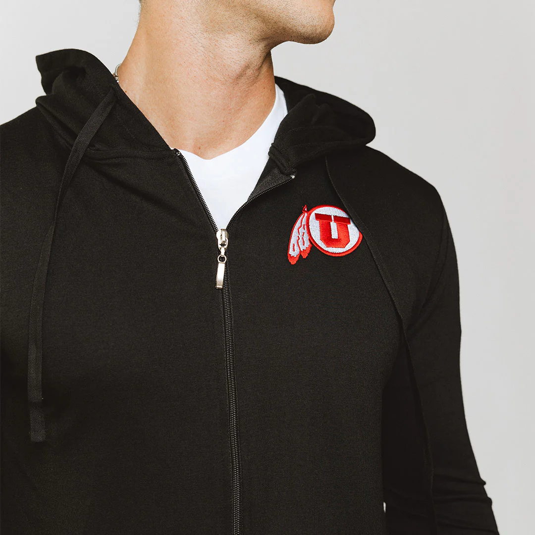 Utah Men's Campus Zip-Up, Black - Image 2