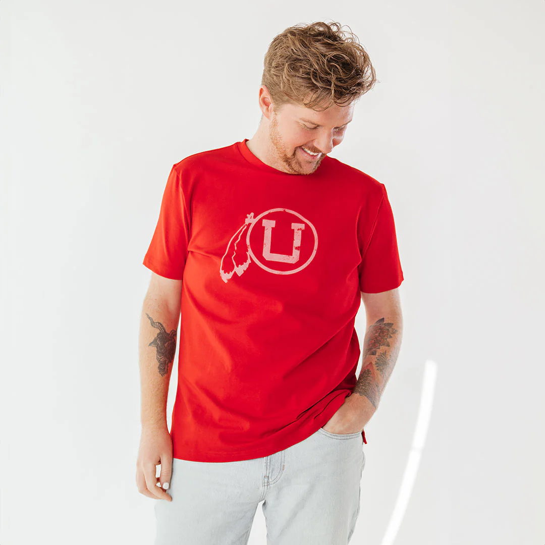 Utah Men's Classic Tee, Crimson Feather - Image 5