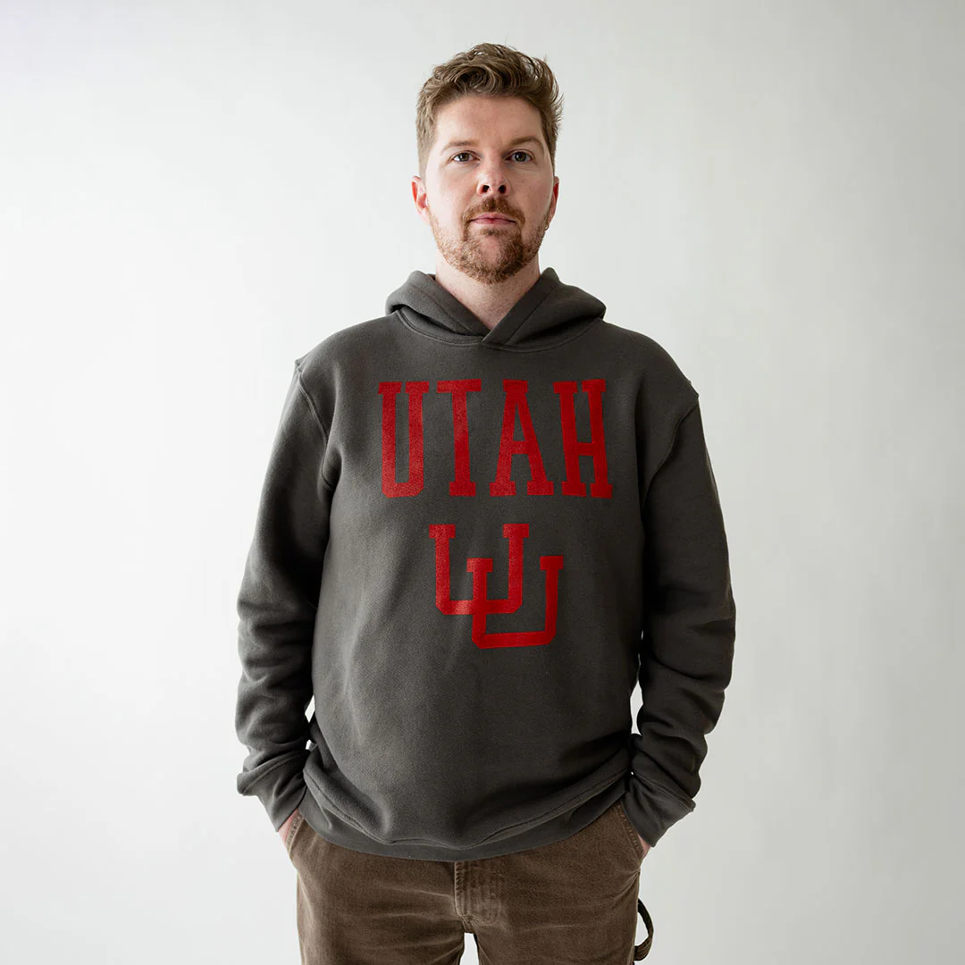 Utah Men's Hoodie, Charcoal - Utah