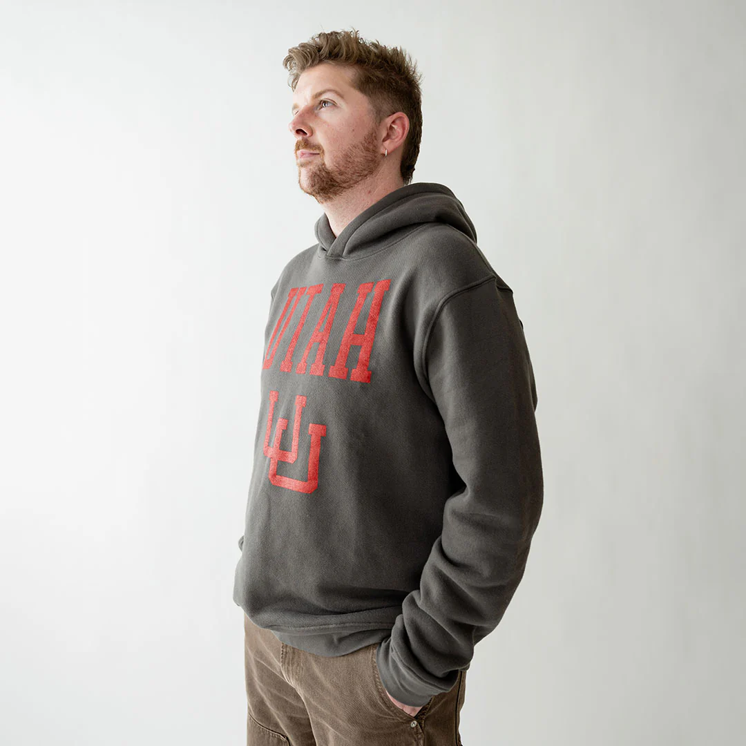Utah Men's Hoodie, Charcoal - Utah - Image 2