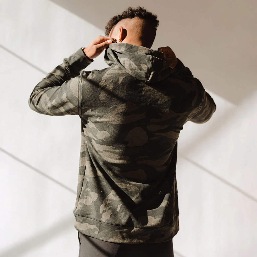 Utah Men's Hoodie, Green Camo - Image 3