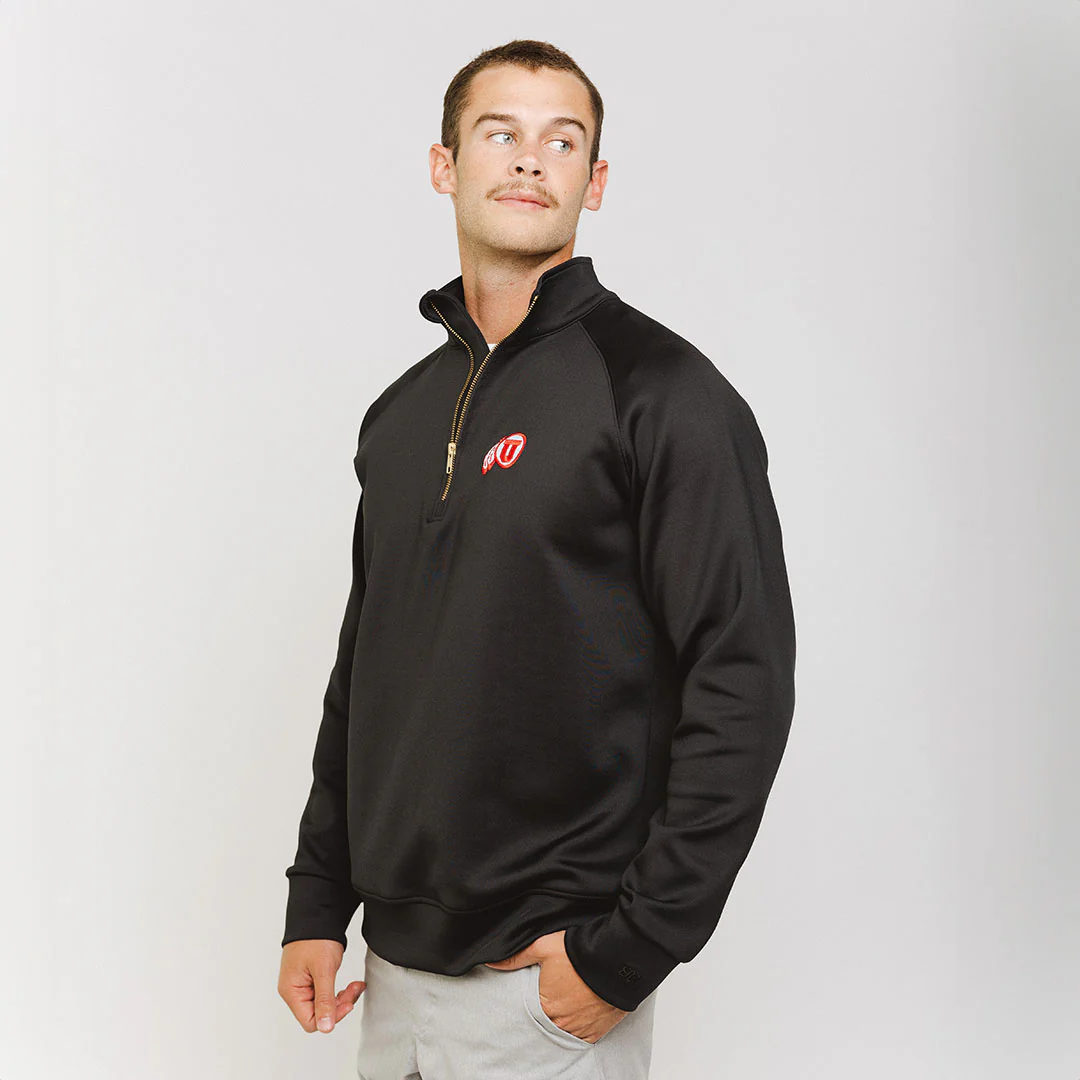 Utah Men's Oxford Zip-Up, Black Feather - Image 6