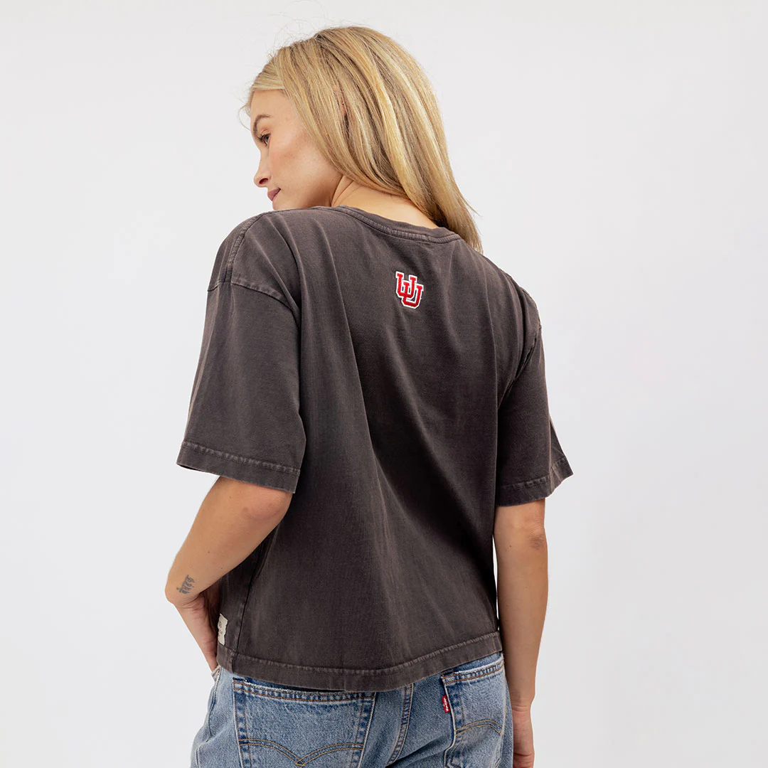 Utah Oversized Tee, Charcoal - Utes - Image 2