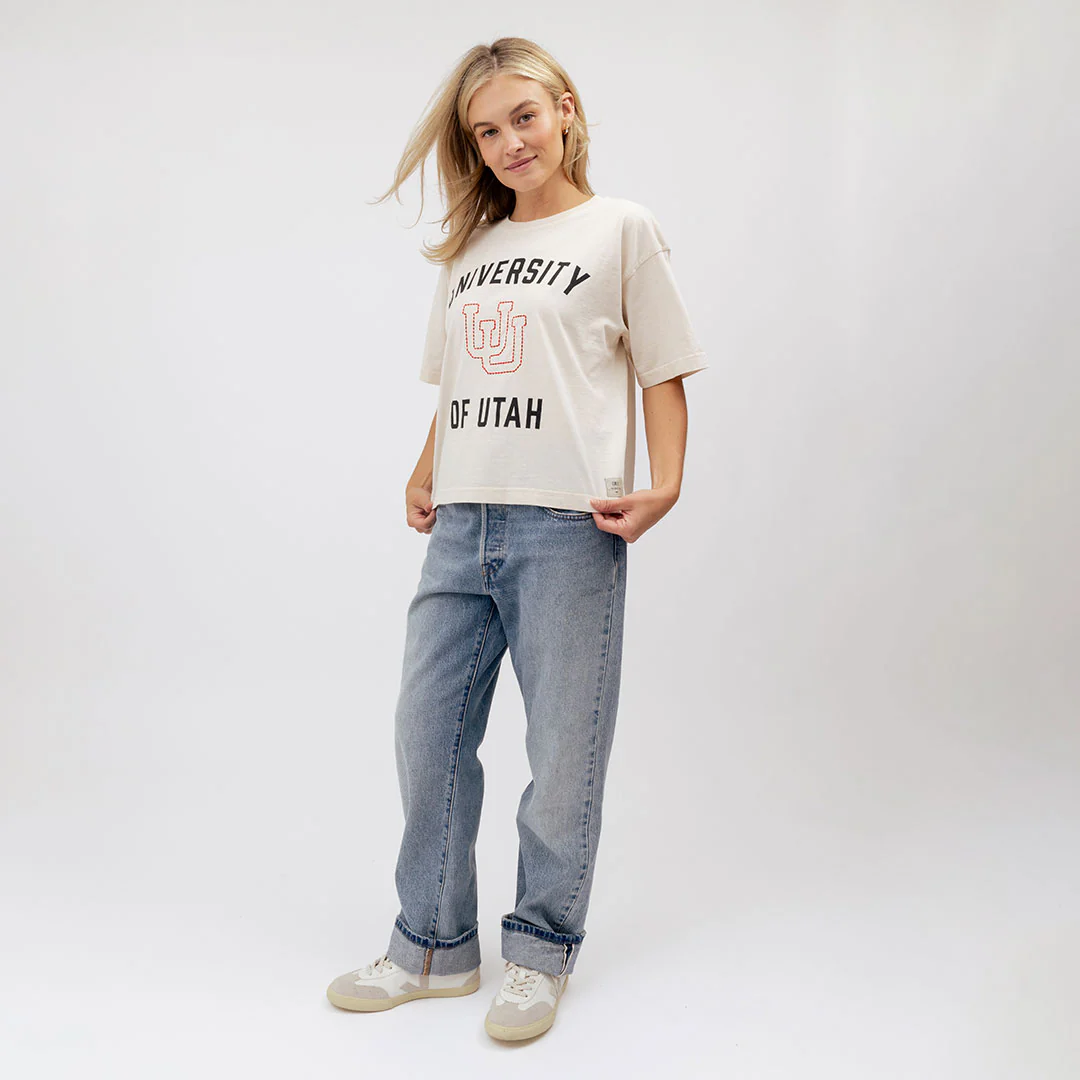 Utah Oversized Tee, Natural - University - Image 7