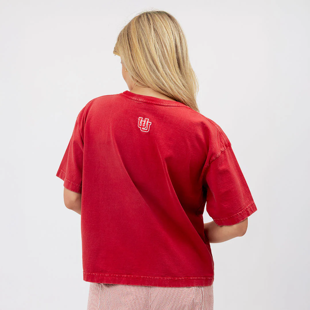 Utah Oversized Tee, Red - University - Image 2