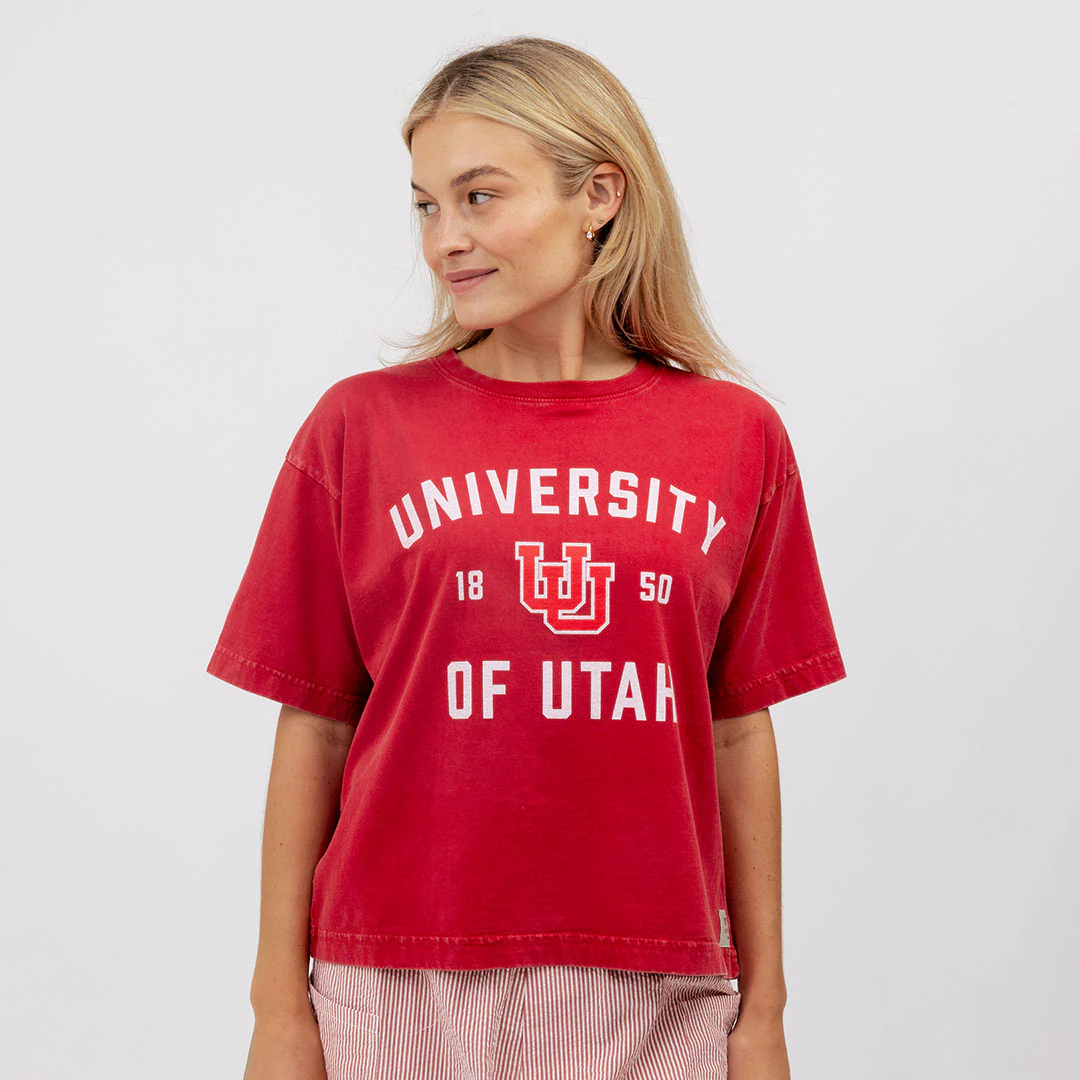 Utah Oversized Tee, Red - University - Image 4