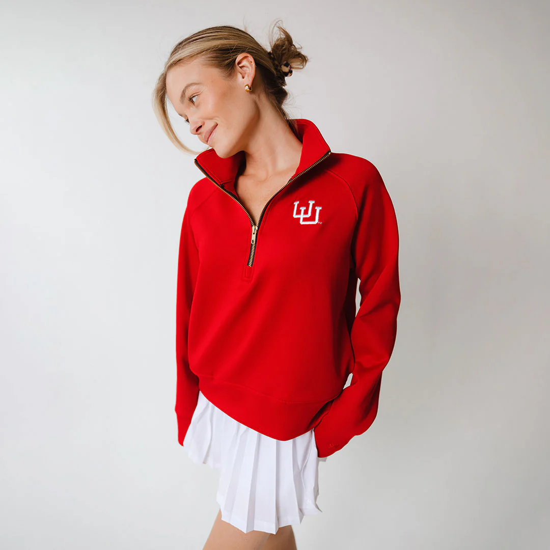 Utah Oxford Zip-Up, Crimson - Image 5