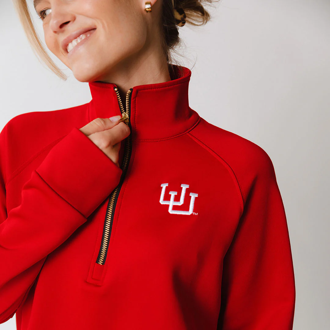 Utah Oxford Zip-Up, Crimson - Image 6