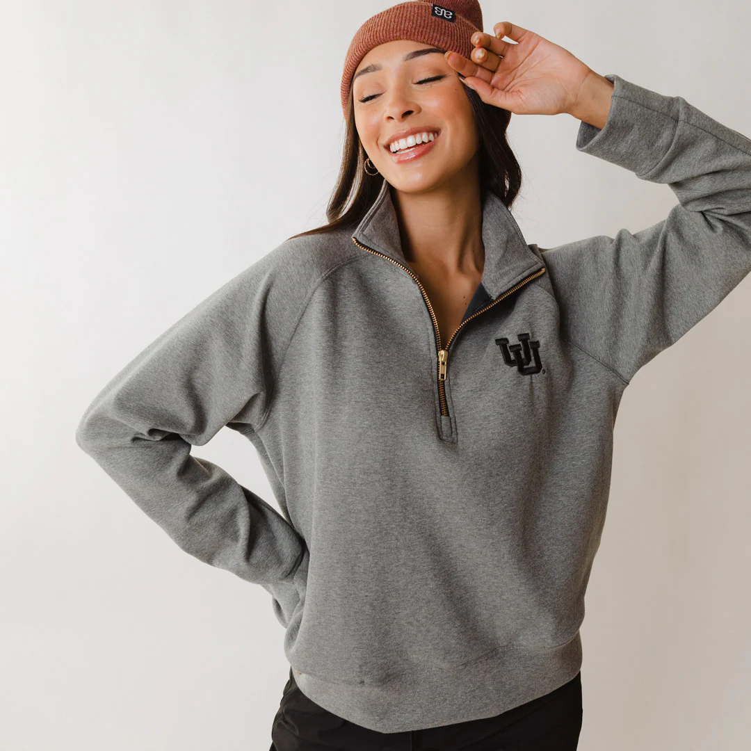 Utah Oxford Zip-Up, Grey - Image 3