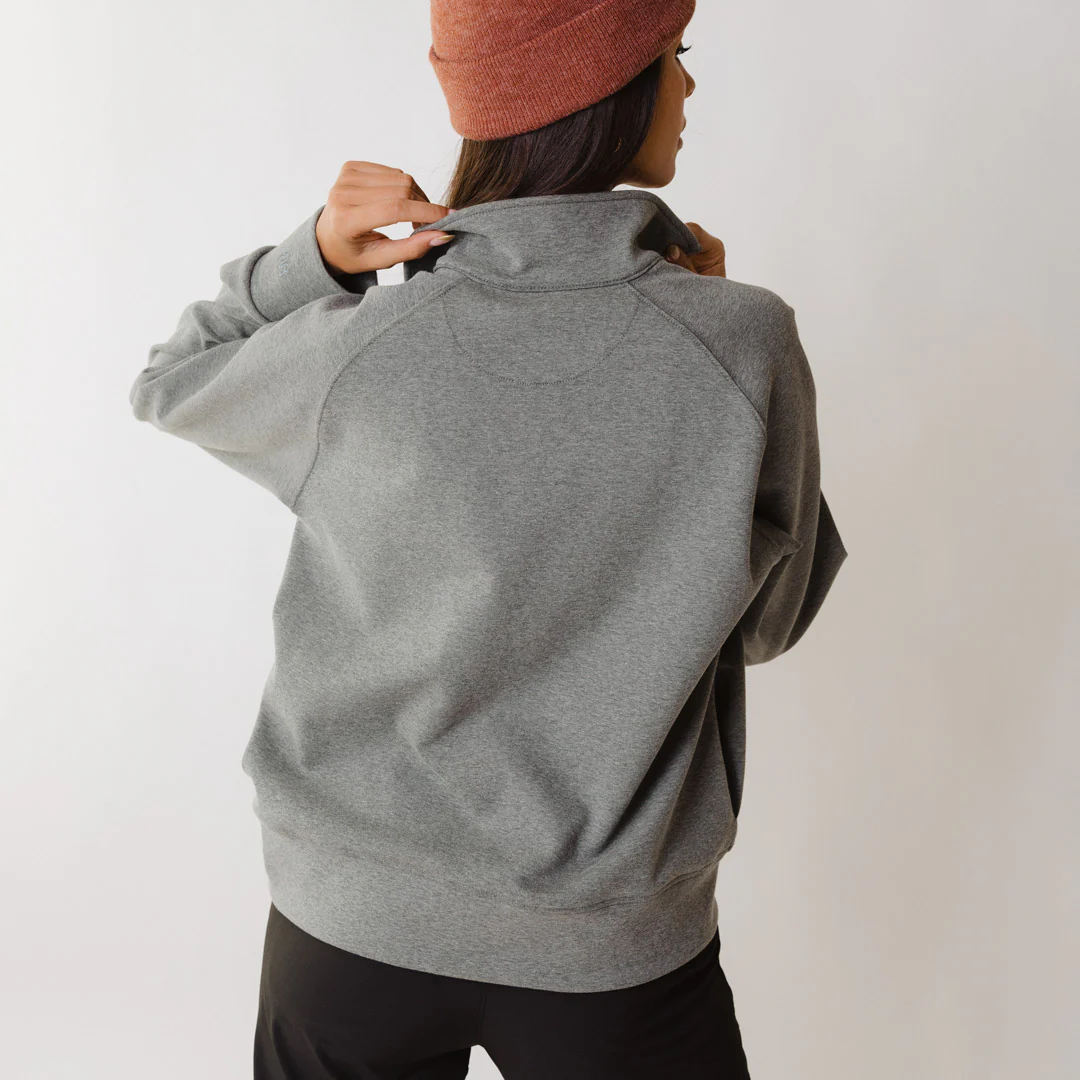 Utah Oxford Zip-Up, Grey - Image 5