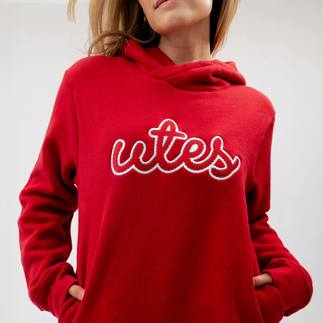 Utah Relaxed Hoodie, Red - Utes - Image 3