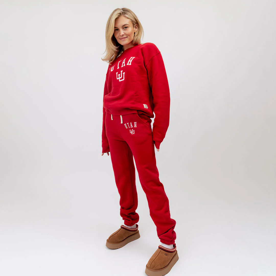 Utah Varsity Joggers, Red - Utah - Image 2