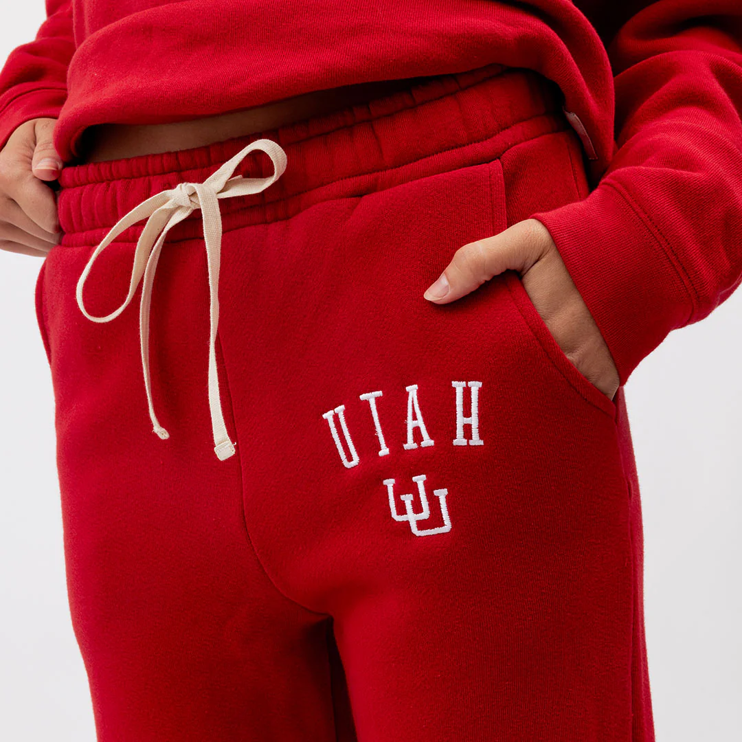 Utah Varsity Joggers, Red - Utah - Image 4