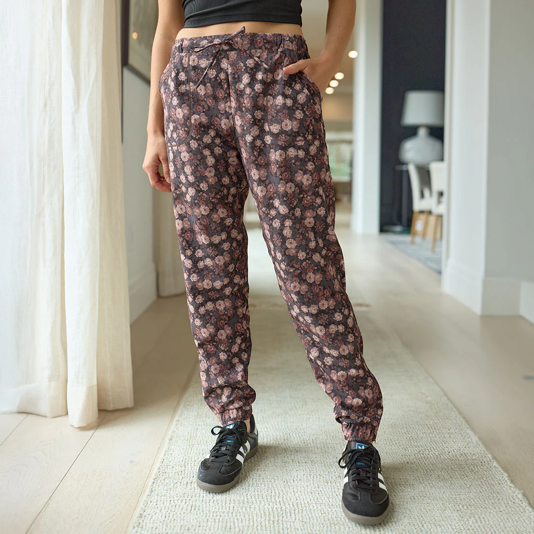 Walnut Micro Floral Jetsetters